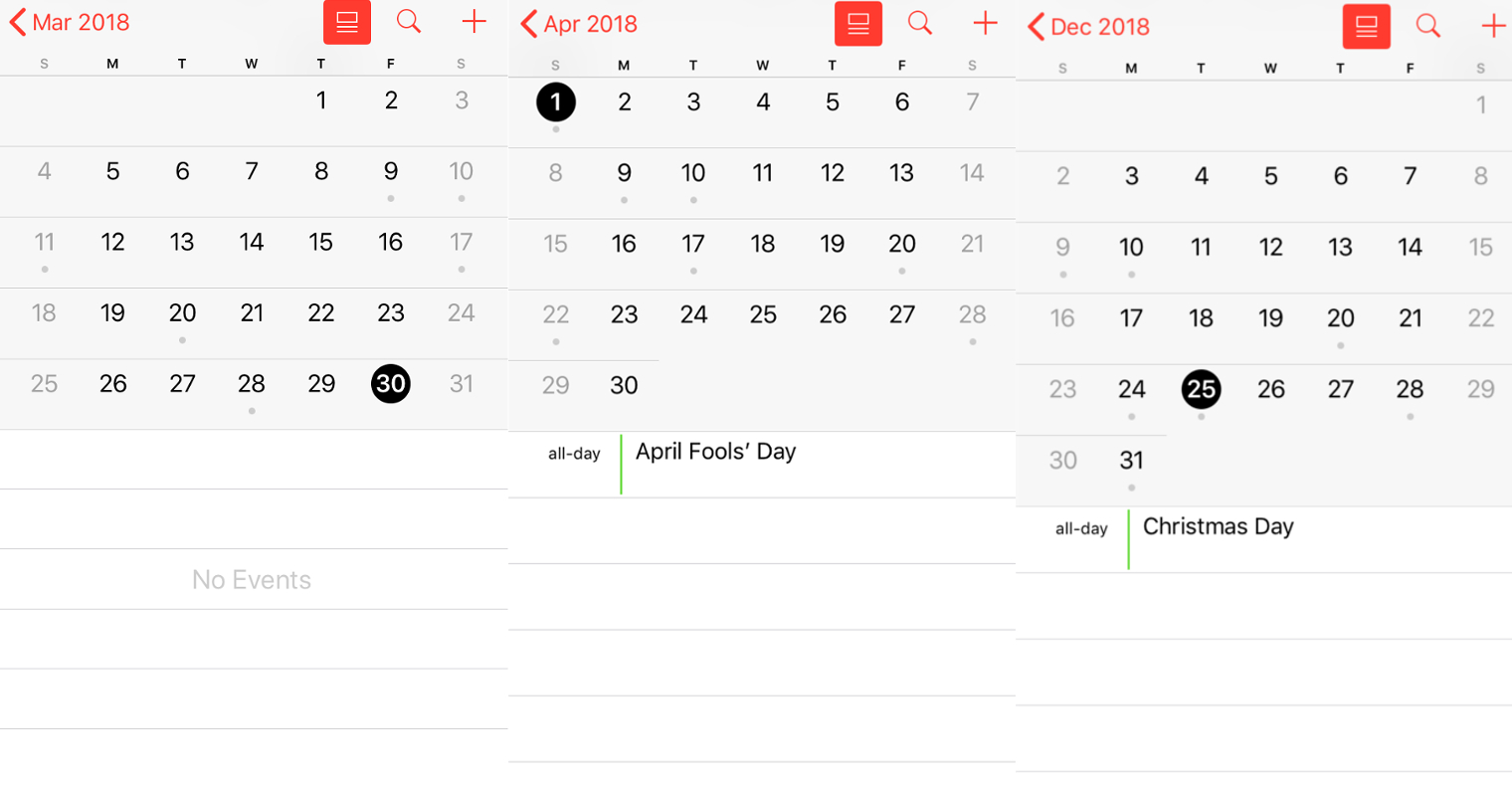 Calendar 2018 For Mac